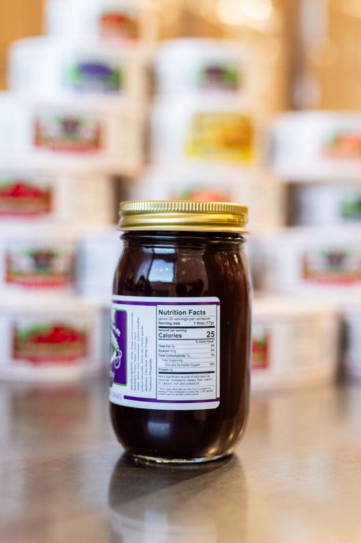 Reduced Sugar Blackberry Conserves