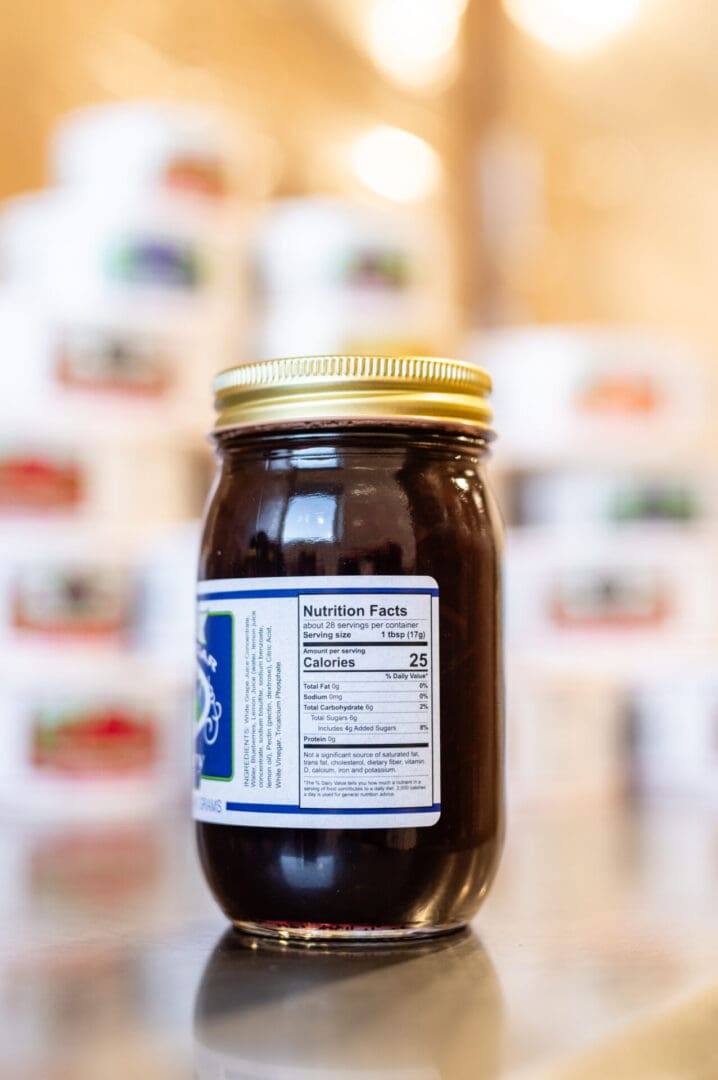 Reduced Sugar Blueberry Conserves
