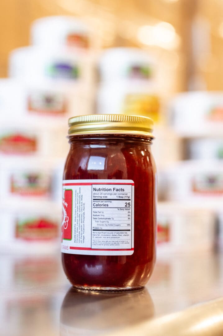 Reduced Sugar Red Raspberry Conserves