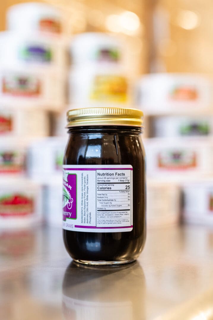 Reduced Sugar Black Raspberry Conserves