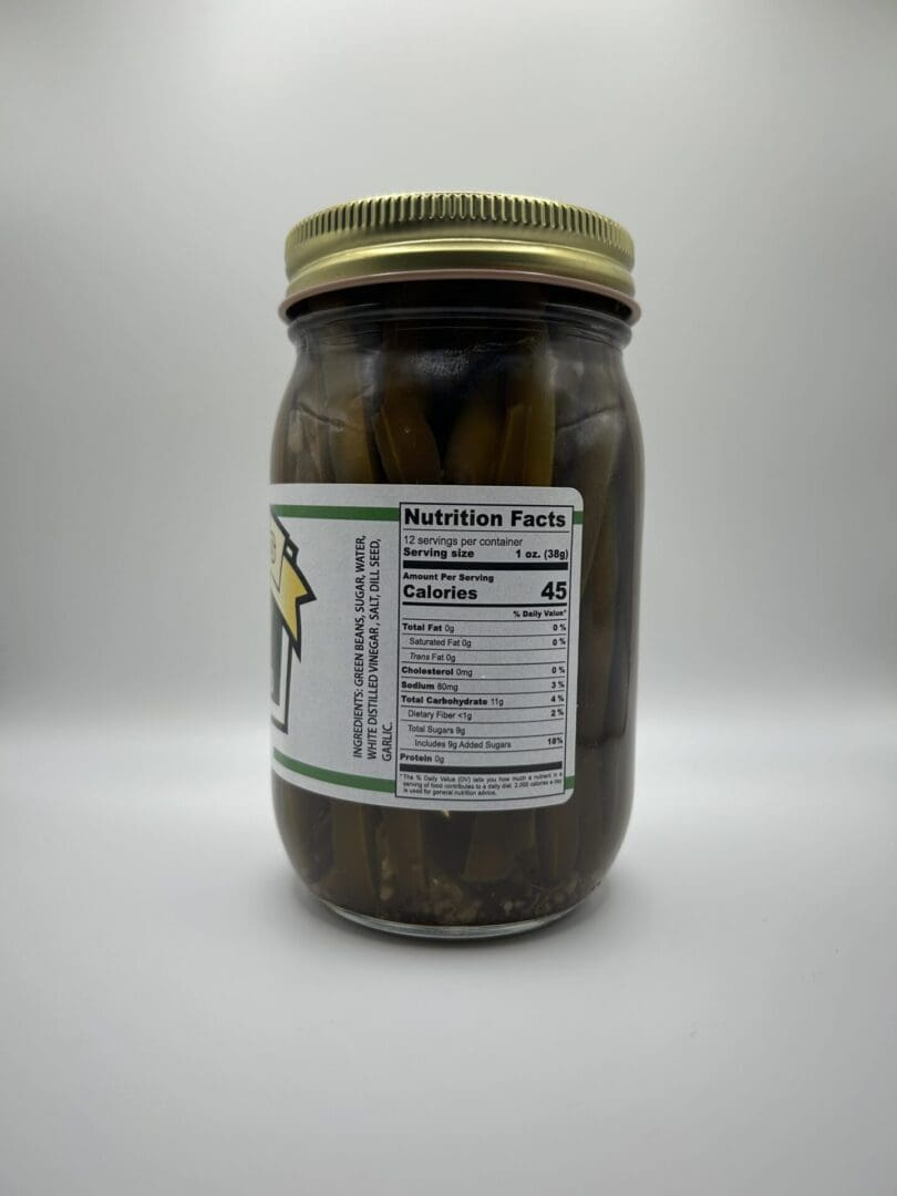 Sweet Pickled Dilly Beans