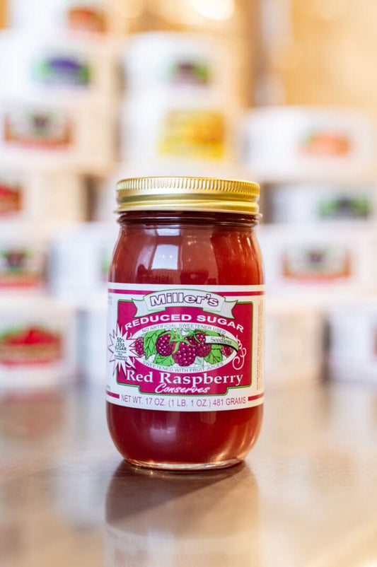 Reduced Sugar Red Raspberry Conserves